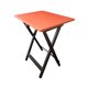 thumbnail image 1 of Mesa Plegable Rectangular Rojo/Chocolate Hogare Mesa Plegable Rectangular, 1 of 4