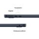 thumbnail image 2 of Apple MacBook Air 13” M5 2026 10-Core CPU 8-Core GPU 16GB RAM 512GB SSD macOS Midnight Touch ID, 2 of 4