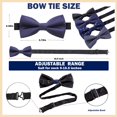 thumbnail image 4 of AUSKY 8 juegos de elegantes corbatas de moño ajustables preanudadas para hombres y niños, 4 of 8