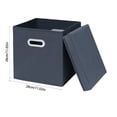 thumbnail image 3 of MTBLYS Caja de almacenamiento de tela | Organizador de cajones plegable | 28 x 28 x 28 cm | Cubo de tela con tapa | 1 pieza | Almacenamiento para el hogar y el coche, 3 of 6