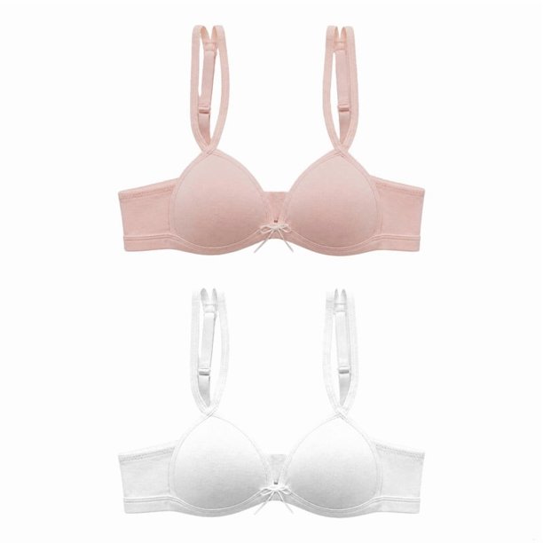 Brassier Simply Basic para Niña, Básico Multicolor Talla 12, 2 Piezas