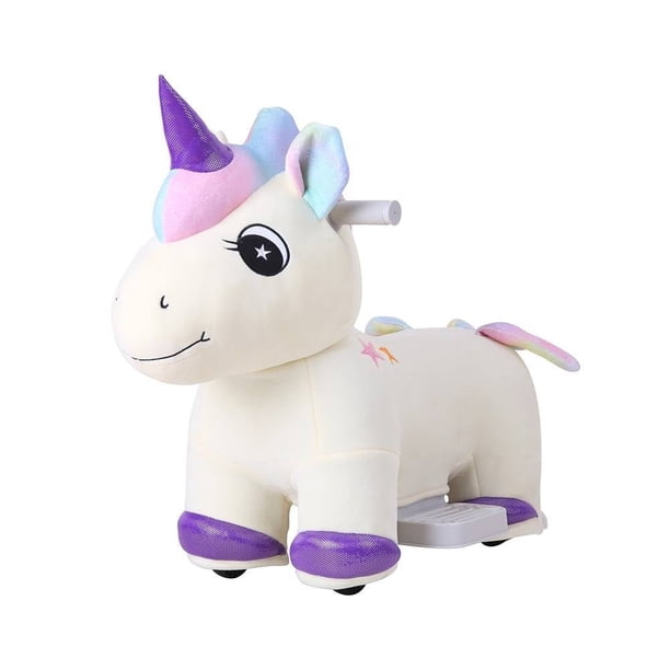 Vehículo Montable a Batería Apache Unicornio 6V de Peluche Electrico