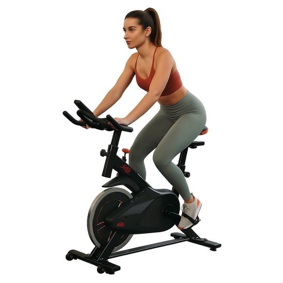 Bicicleta Fija Spinning Cardio Fitness Gym Color Negro