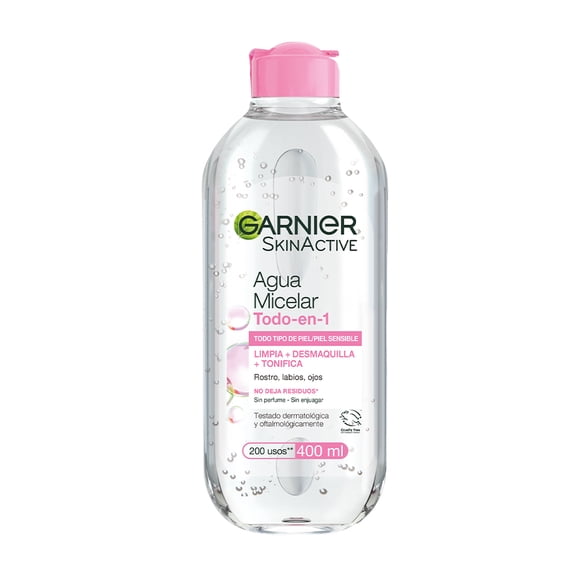 Agua micelar Garnier skin active todo en 1 piel sensible 400 ml