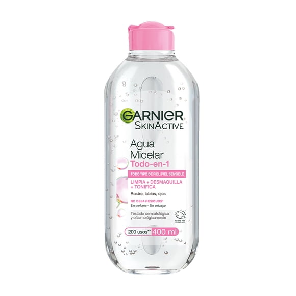 Agua micelar Garnier skin active todo en 1 piel sensible 400 ml