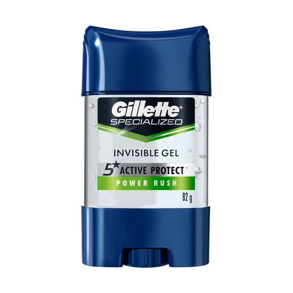 Antitranspirante Gel Invisible Gillette Specialized Power Rush 82 g