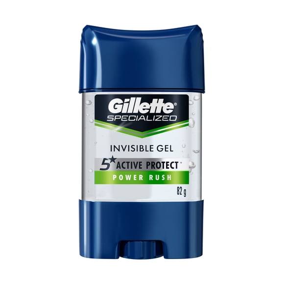 Antitranspirante Gel Invisible Gillette Specialized Power Rush 82 g