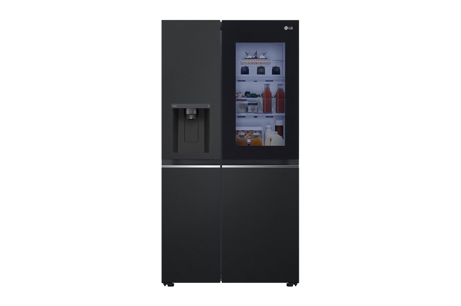 Refrigerador LG Side by Side InstaView 27 pies cúbicos Conectividad LG ThinQ Cleaning Time