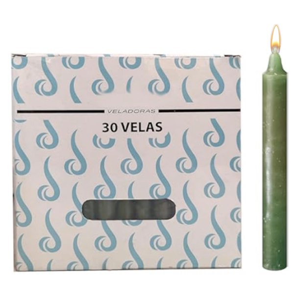 Velas Largas Parafina de 15cm Caja Con 30 piezas Velitas