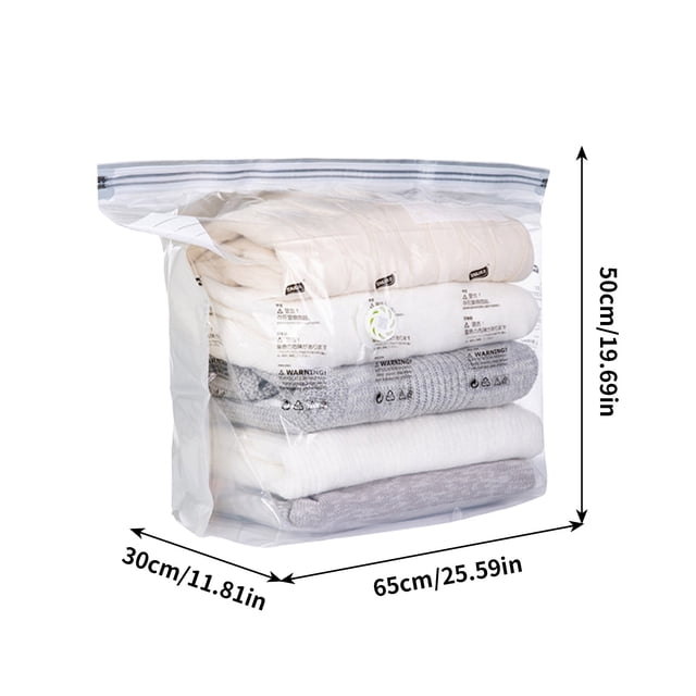 Bolsas de vacío para ropa | Bolsas de compresión que ahorran espacio para viajes y organización del hogar | Diseño enrollable sin necesidad de bomba | Protegen contra la humedad, el polvo y