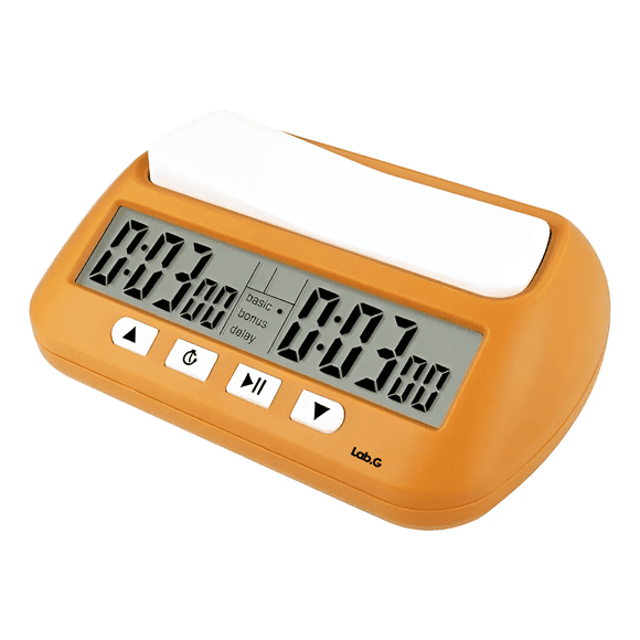 "Profesional Reloj De Ajedrez Temporizador De Ajedrez Digital Lab.G, Naranja "