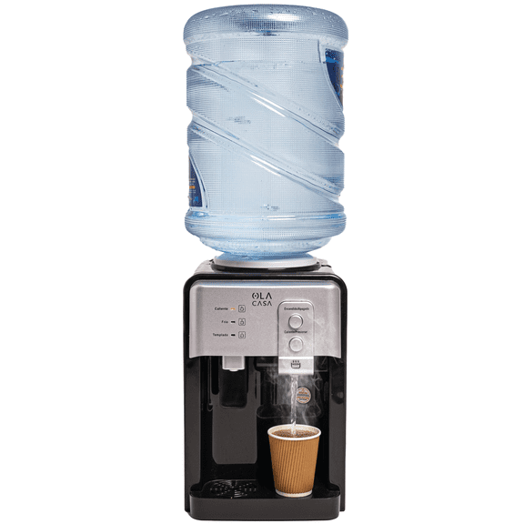 Dispensador de Agua de Escritorio Ola Casa Plata