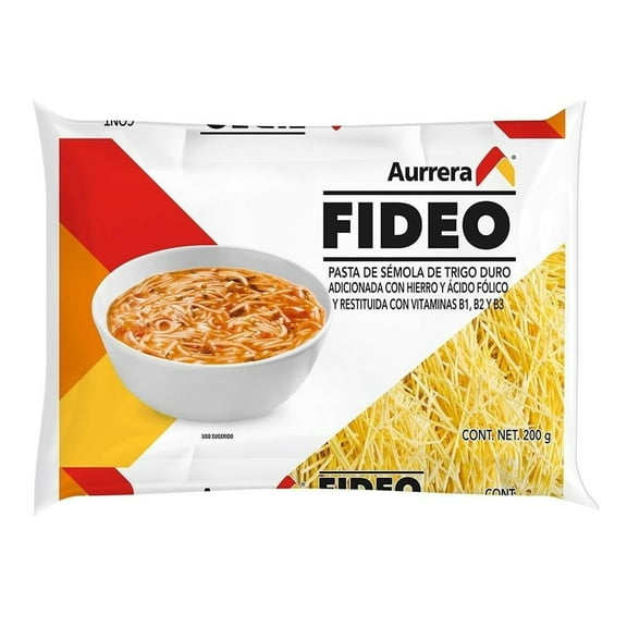 Sopa de fideo Aurrera 200 g