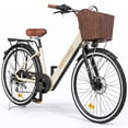 thumbnail image 1 of Bicicleta Electrica Vintange 7 Vel 35km/h Frenos Disco Urban Batería Interna, 1 of 7
