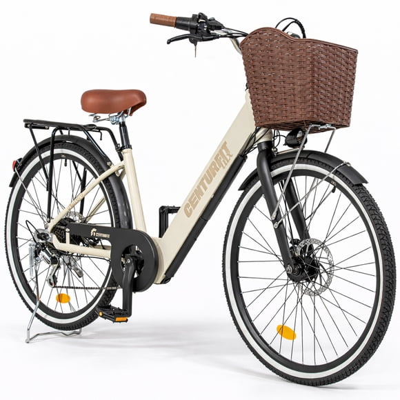 Bicicleta Electrica Vintange 7 Vel 35km/h Frenos Disco Urban Batería Interna