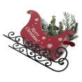 thumbnail image 2 of Trineo de Navidad con planta de simulación decoración navideña para la mesa decoraciones para el hogar de vacaciones, 2 of 8