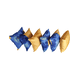 thumbnail image 3 of Set 6 Cojines Decorativos 4 Decorados 2 Lisos Amarillo Azul, 3 of 3