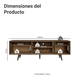thumbnail image 3 of Mueble Mesa Para Tv Rack Madesa Dubai Hasta 65 MN, 3 of 11