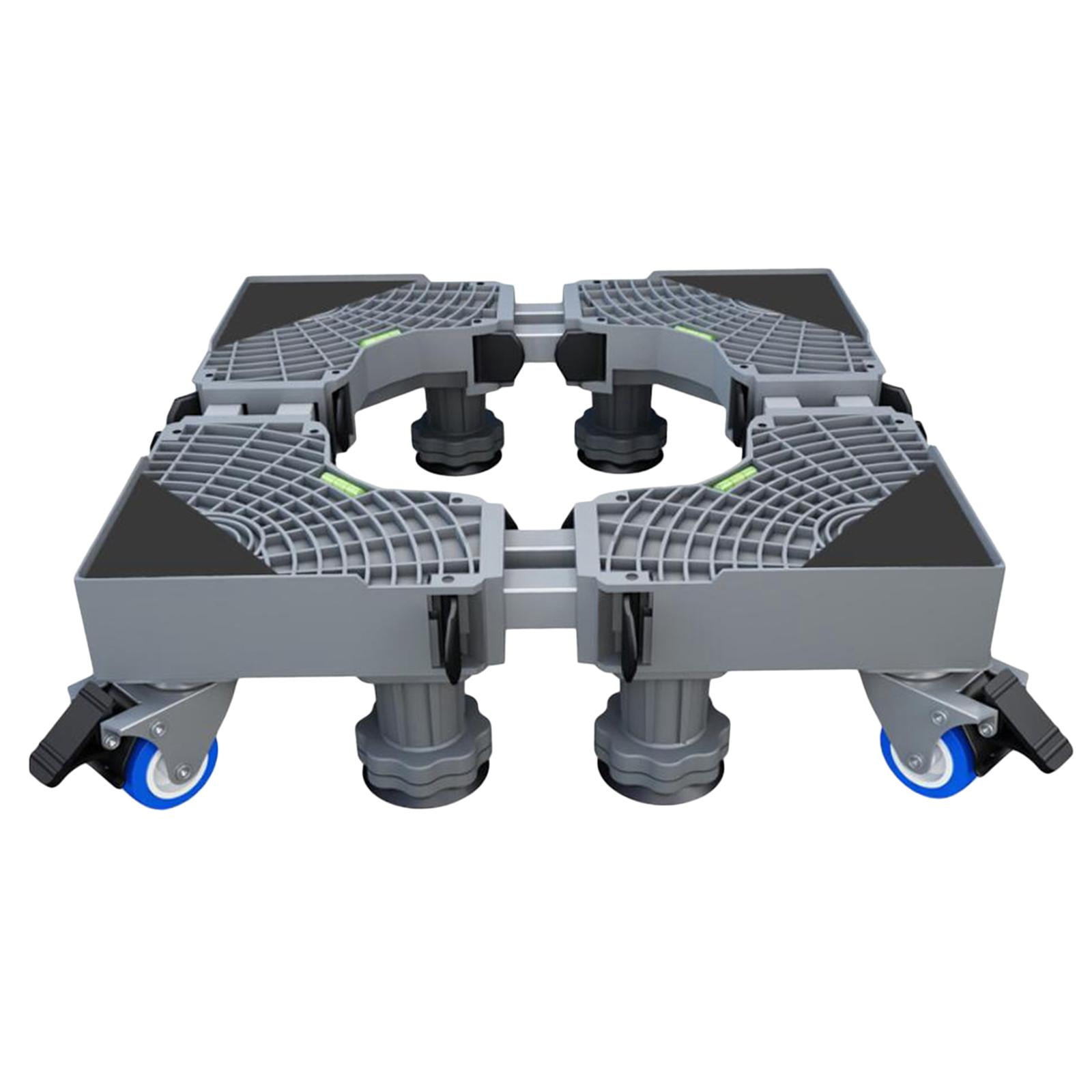 Soporte ajustable para lavadora y refrigerador, base móvil con pivote de bloqueo Estilo 2 Gris