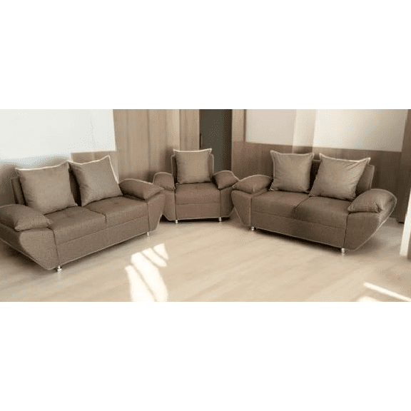 Sala Muebles Modelo Europa de 3 piezas 2-2-1 en beige moderna, elegante