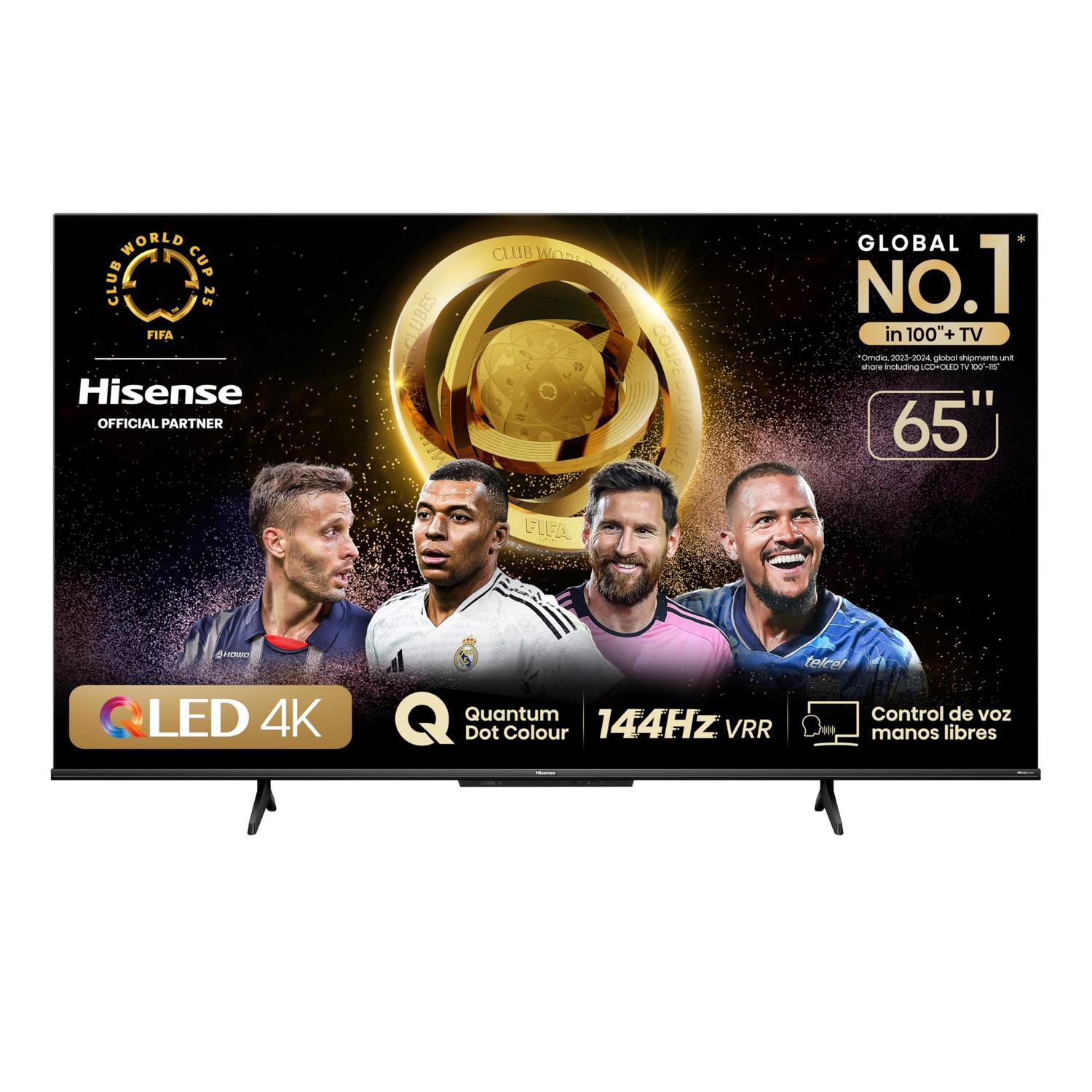 Hisense Television QD7N Pantalla 65 Pulgadas,QLED Smart Google TV UHD 4K,Control Remoto por Voz con