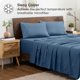 thumbnail image 2 of Juego de fundas de almohada Bare Home colección Premium 1800 cierre tipo sobre tamaño Queen azul corona 2 unidades, 2 of 6