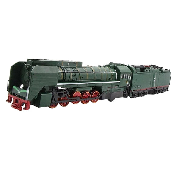 Locomotora de Tren de Un Tamaño, Modelo de Aleación, Coches de Juguete, Hacia Atrás con Juguetes Modelo Verde