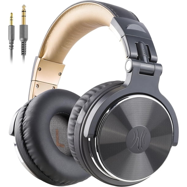 Audífonos OneOdio Over Ear Pro-10 para DJ con cable Gris
