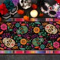 thumbnail image 4 of Decoración del Día de los Muertos, Camino de mesa con calavera de azúcar del Día de los Muertos, 4 of 6