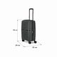 thumbnail image 3 of Maleta Samsonite Carry On Negra Horizons Spinner 55 exp, 3 of 4