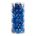 thumbnail image 2 of 24 Uds bolas colgantes de Navidad, proyectos de bricolaje, decoraciones artesanales inastillables, adornos navideños para bodas, año Nuevo y Navidad azul Macarena Bolas colgantes, 2 of 8