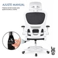 thumbnail image 4 of Silla Oficina Ergonomica Soporte Lumbar Material Respirable gris, 4 of 5