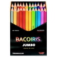 thumbnail image 1 of BACOIRIS Lápices de Colores Jumbo Triangulares Sin Madera, Caja con 24 Colores Brillantes, Punta Gruesa 3.3 mm, No Tóxicos, Ecológicos, Resistentes para Niños y Escolares, 1 of 5