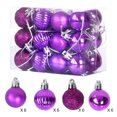 thumbnail image 1 of Xihbxyly Bolas de Navidad para Árbol, Adornos Colgantes Galvanizados, Bolas de Plástico con Purpurina, Juego de 24 Piezas, Diseño Irrompible, Decoración Navideña Multiusos, Hogar, Fiesta, Boda, 3 Cm, 1 of 3