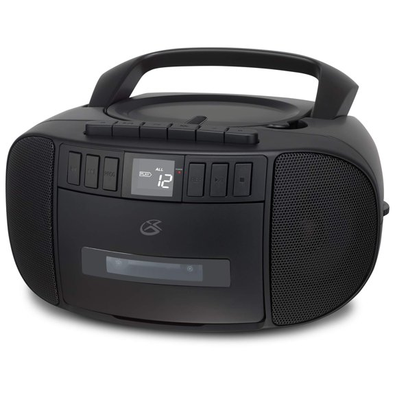 Boombox GPX con reproductor de CD y casetes