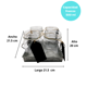 thumbnail image 2 of Set de 4 tarros mason jars con charola Good & Good HE-5811, 2 of 5
