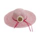 thumbnail image 1 of Sombrero de Playa de Ala Ancha para Mujer Margarita 42 cm rosa Unitalla, 1 of 6