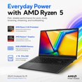 thumbnail image 2 of Laptop ASUS VivoBook Go 15.6 FHD 8GB DDR5 2TB SSD AMD Ryzen, 2 of 5