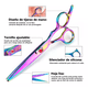 thumbnail image 2 of Tijeras De Peluquero Malubero Estilista Profesional 6 Pulgadas Multicolor, 2 of 4