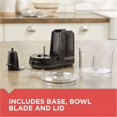 thumbnail image 4 of Black+Decker Picador de alimentos de un toque, color negro, modelo HC150B, 4 of 7