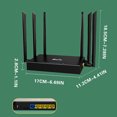 thumbnail image 3 of Router Wifi 6, Internet Inteligente Inalámbrico de Alta Velocidad de 300 Mbps, 6 Antenas Omnidireccionales, Plug And Play, Cobertura Global Ilimitada de Hasta 500 Mbps | Hogar, Oficina, Juegos, Strea, 3 of 6