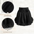 thumbnail image 2 of CaiYueKe White Vintage Maids Apron with Ruffle Hem, Half Waist Tie Skirt Two Pockets, Cute Servant Waitress Costume for Halloween Cosplay Role Play, Kitchen Baking Uniform, 2 of 8