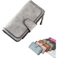thumbnail image 1 of Cartera popular, Carteras populares para mujeres, Carteras múltiples retro glamorosas, Múltiples ranuras para tarjetas, Gran capacidad, 1 of 7