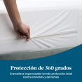 thumbnail image 3 of Lucid - Protector de Colchón 100% Impermeable - Funda Completa con Cierre - Algodón Suave, Hipoalergénico y Transpirable - Blanco - Tamaño Queen, 3 of 6