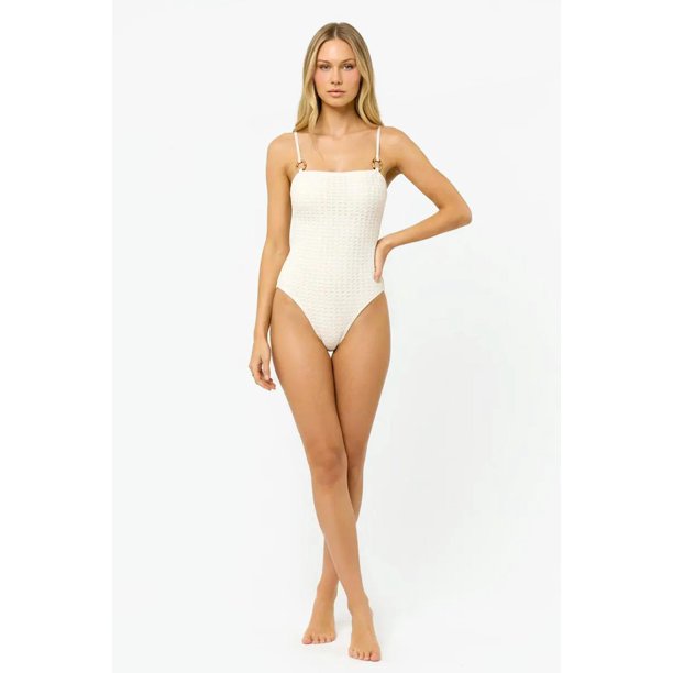Traje de baño texturizado Roman Fashion /Juvenil, K82 (Hueso) beige G