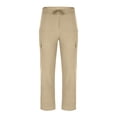 thumbnail image 4 of Amzcrzy Mens Linen Pants Comfortable Elastic Waist Drawstring Trousers for Men Summer Casual Relaxed Fit Beach Yoga Pants Lightweight Baggy Wide Leg Pants for Men with Flag Label S-3XL Marrón, 4 of 6