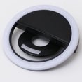 thumbnail image 4 of LED de enganche Selfie Ring Light USB recargable Selfie 3 modos Luz de cámara LED para teléfonos inteligentes Teléfonos con cámara fotográfica (negro), 4 of 7