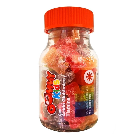 Suplemento alimenticio Essential Nutrition Gomitas de Ácido Glutámico y Vit. B-1 50 gomitas de 2 gr