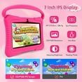 thumbnail image 3 of Veidoo Tableta Android para Niños de 7 Pulgadas, Almacenamiento RAM de 2 GB y 32 GB, Tableta de Aprendizaje para Niños, Parental, Tableta para Niños Pequeños con Funda de Silicona (Rosa), 3 of 5
