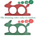 thumbnail image 1 of Magical Turtle Rabbits Drawing Stencil Geometric Spirographs Kit With Multi Function Ruler And 4 Gears For Creatives Patterns Red Or Green Random Delivery, 1 of 9